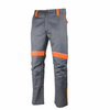 LACUNA Radne pantalone GREENLAND sivo-narandžaste