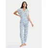 Triumph Pižama Boyfriend 10222611 Modra Relaxed Fit