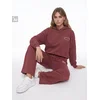 Sinsay - Dres pantalone wide leg sa pamukom - crvena