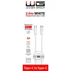 Winner Group - USB kabl USB-C / USB-C 60W 2m bela