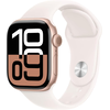 Apple Watch Series 10 [GPS 42mm case] Smartwatch with Rose Gold Aluminium Case with Light Blush Sport Band - S/M. Fitness Tracker, ECG App, Always-On Retina Display, Water Resistant