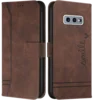Preklopna torbica Smile za Samsung Galaxy S10e, temno rjava