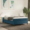 Okvir za krevet s oprugom tamnoplavi 140x190 cm baršunasti