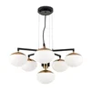 JOSEPHINE LUSTER 6×E27/LED/230V O73,5 cm CRNI