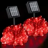 Solarno svetleće crevo 20m Crveno
