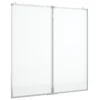 Vidaxl Magnetna tabla zložljiva 100x100x1,7 cm aluminij