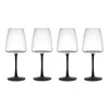 Set of 4 white wine glasses, made of crystalline glass, 400 ml, Paler