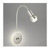 Briloner 2178012 - LED zidna fleksibilna lampa 1xE14/10W/230V + LED/3W hrom