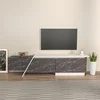 HANAH HOME TV polica Zonas Grey White
