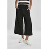 Womens wide viscose culotte black