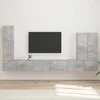 Set zidnog ormarića za TV Zidne 6 pcs Betonski sivi