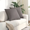 Jastučići za sofu 2 pcs Sivo-smeđa 80 x 80 cm tkanina