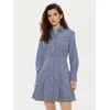 Tommy Jeans Srajčna obleka DW0DW20470 Mornarsko modra Regular Fit