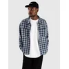 Empyre Boxy Flannel Shirt washed blue