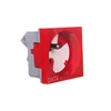 shumee Enojna vtičnica 250VAC 16A z/s ključem rdeča 45x45mm, QP 45X45 D_BB