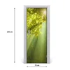 tulup.si Samolepilni tapete na vratih Sonce v gozdu 75x205 cm