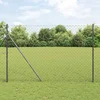 Stup za ogradu Siva 25 x 1,6 m (60 x 60 mm mreža) Čelik i PVC