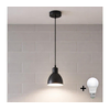 Brilagi - LED luster na sajli RIDDY 1xE27/60W/230V crna