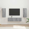 Set TV komoda Zidne 2 pcs Siva Sonoma Konstruirano drvo