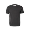 DAN FOX APPAREL Majica Matteo pegasto siva