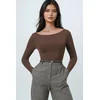 Trend Alacati Stili Ženska bluza Alc-X14395, Braon