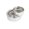 Set of 11 round cutters, fluted edge, metal - Kitchen Craft