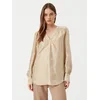 BOSS Bluza 50532823 Bež Regular Fit