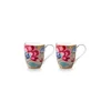 Pip Studio komplet lončkov iz glaziranega porcelana 450 ml