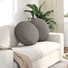 Jastučići za sjedenje 2 pcs Sivo-smeđa O50 x 19 cm tkanina