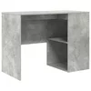 Stol s policom Betonski sivi 102 x 50 x 75 cm Konstruirano drvo