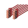 CAT 6 S-FTP patch cord, Cu, LSZH AWG 27/7, length 2 m, 10 pieces, color red