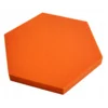 Akustični panel Hexagon 50 x 50 cm, debelina 3 cm, oranžna barva