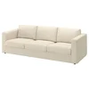 VIMLE Sofa trosed, Knäbäck svetlobež
