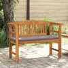 Klupa s ružama Prirodna 114 x 46 x 82,5 cm Čvrsto drvo akacije