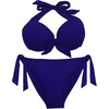 EONAR večbarvne dvodelne push-up kopalke - Navy Modra, M