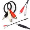 shumee Adapter 3,5 mm moški vtičnica na 2 x RCA ženski činč