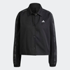 Adidas Ženska jakna ess camo printed 3s twill coach jacket, Crna