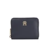 Velika ženska denarnica Tommy Hilfiger Poppy Plus Med Za AW0AW15259 Mornarsko modra