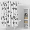 Tuš zavesa 180x180cm, vinil, bela, črno cvetje - Bela z vzorcem - 180x180 cm - Aqualine - 24 - Vinil - 1800 - Tuš zavesa - 1800 - 14