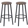 Homestar Set barskih stolov 2 kosa 42x42x65 cm rjave barve