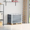 Vidaxl vidaXL Paletne ograje, 3 kosi, sive, 80 x 60 cm, borov les