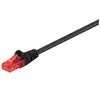 Goobay GOOBAY CAT6 U/UTP 3m črn/rdeč mrežni priključni patch kabel