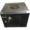 ExeLink 10 in 4U zidni orman vrata staklena,crni,312 × 300 × 310 mm Rek