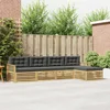 Set vanjskih sofa 5 kom. Bijela i antracit Poliester
