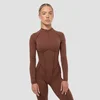 GymBeam Women‘s Cosmo Zip-Up Jumpsuit Brown M
