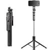 Selfie štap - stabilni tripod s Bluetooth upravljanjem F16 - Crna KP37884