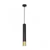 Lestenec an vrvici NEST 1xGU10/8W/230V črno/zlat