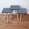 HANAH HOME Set 3 stočića 3Shp157 Navy Blue