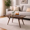 Hanah Home Sofya trpezarijski sto 126 × 75 × 75 cm, orah