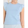 Sinsay - Bluza s ukrasnim rukavima - bledoplavo